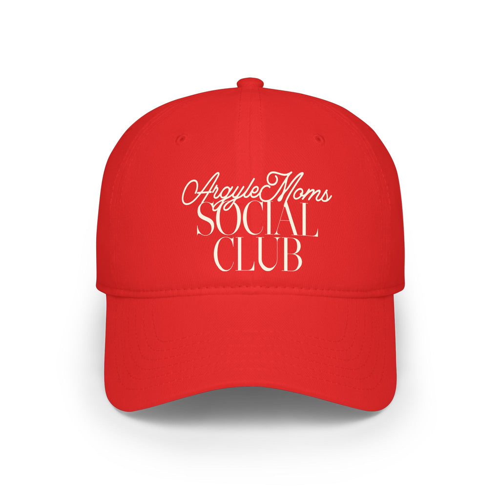 Argyle Moms Social Club Baseball Cap