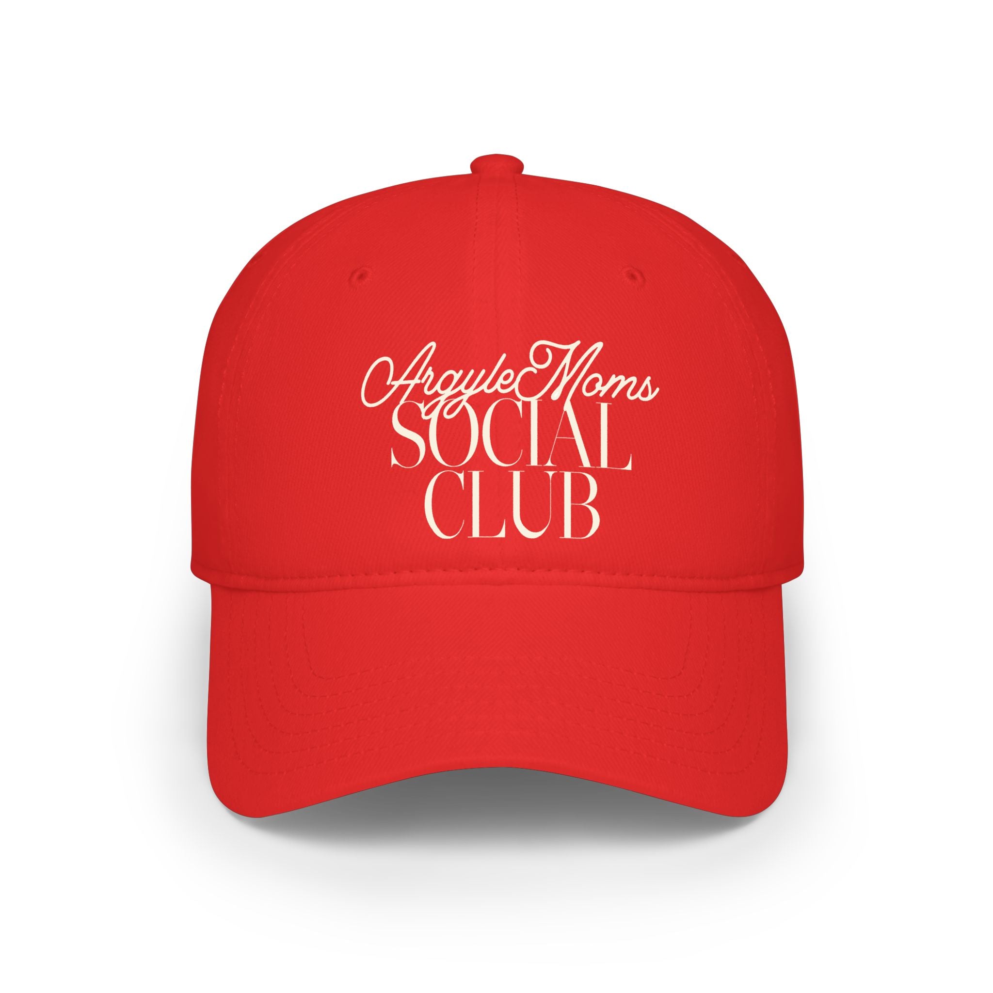 Argyle Moms Social Club Baseball Cap