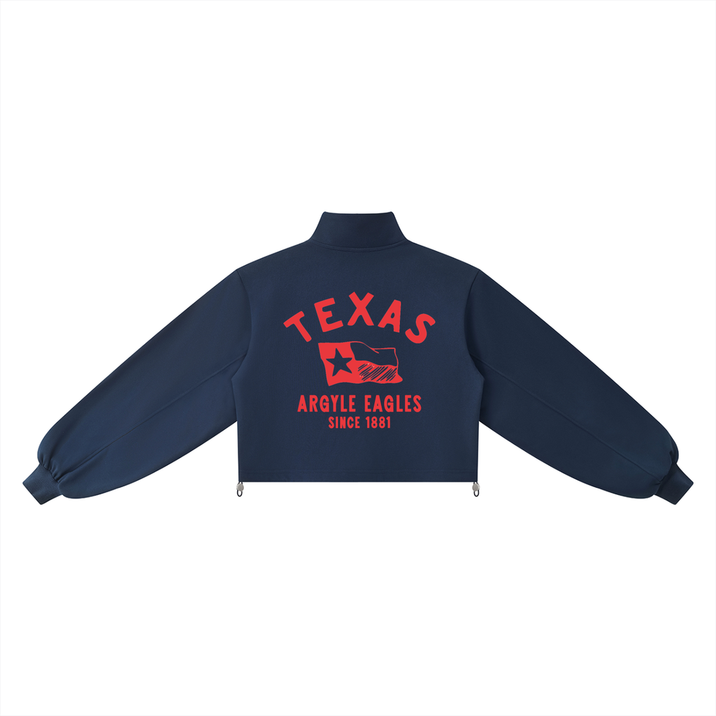 Womens Argyle Eagles Quarter Zip Sweatshirt