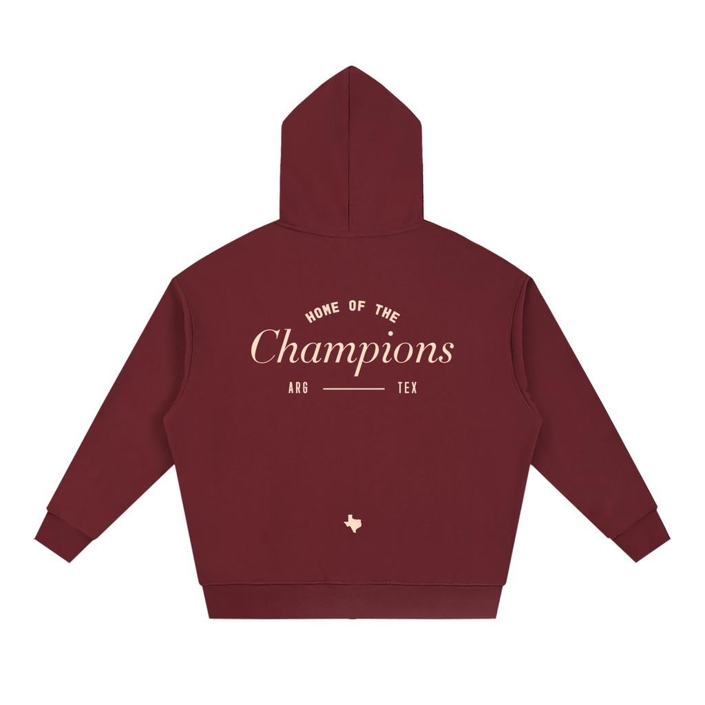 Unisex Loose Solid Full Zip Hoodie