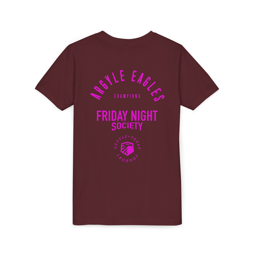 Youth Argyle Eagles Friday Night Society Pink Tee
