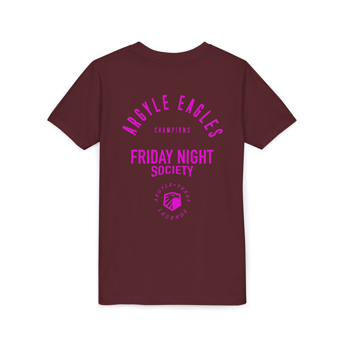 Youth Argyle Eagles Friday Night Society Pink Tee