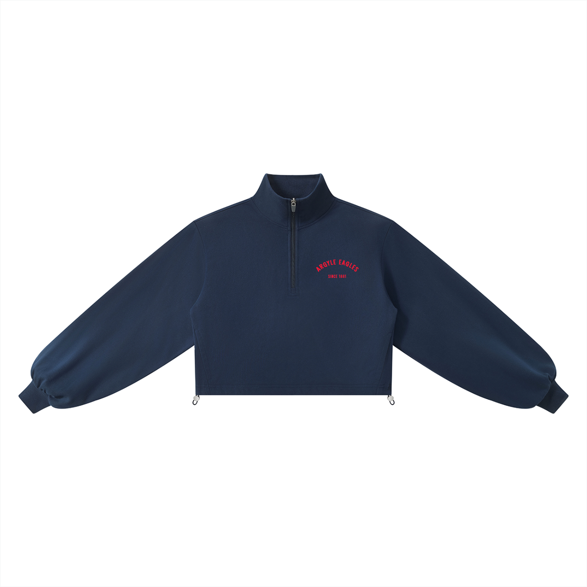 Womens Argyle Eagles Quarter Zip Sweatshirt