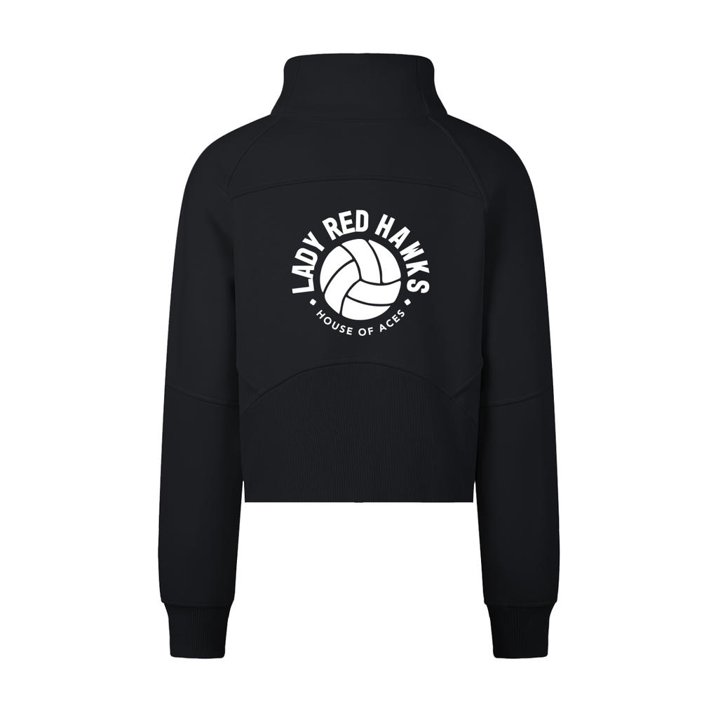 Womens AMS Volleyball Super Fan Half-Zip Sweatshirt
