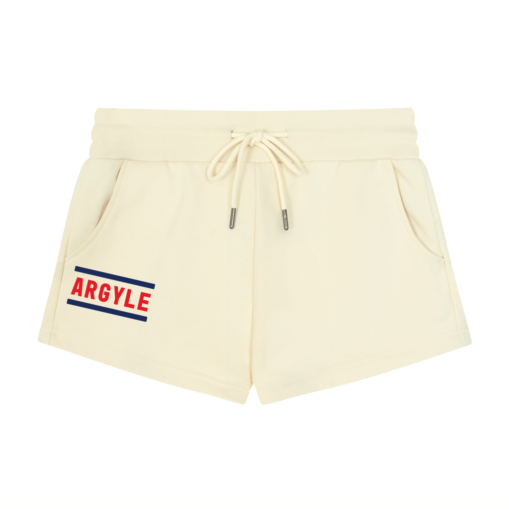 Womens Argyle Drawstring Shorts