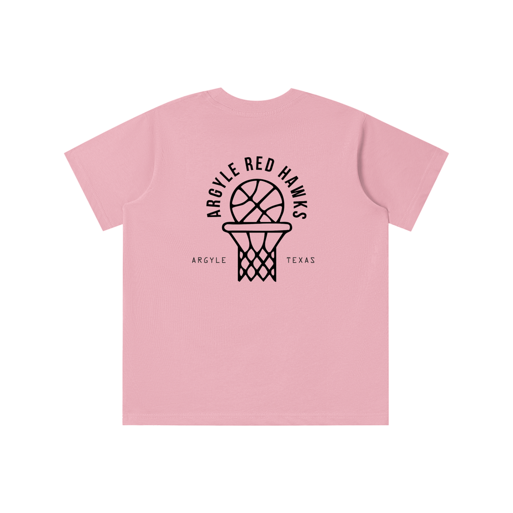 Youth Red Hawk Hoops Tee