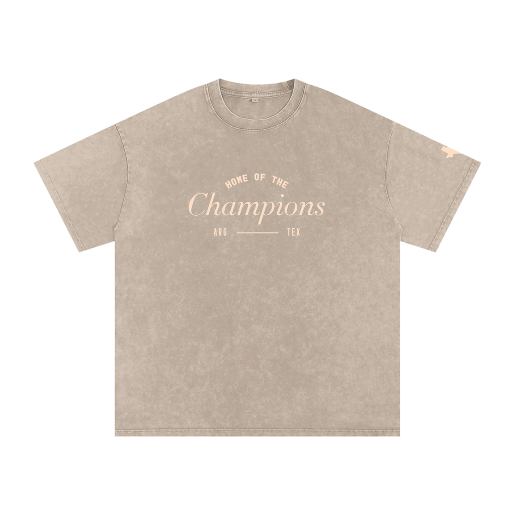 Unisex Champs Washed Oversized Cotton Tee