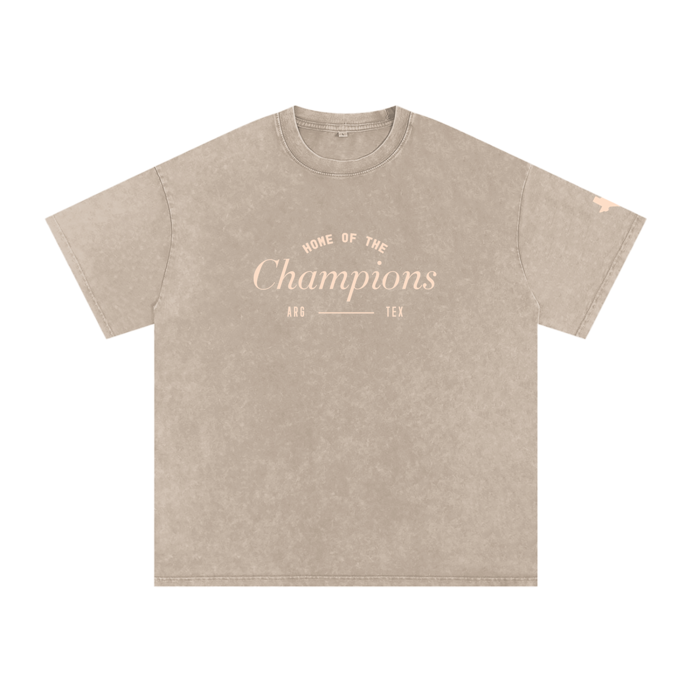 Unisex Champs Washed Oversized Cotton Tee