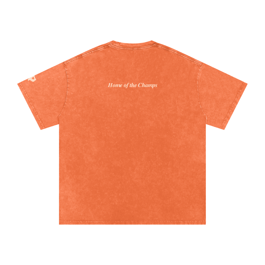 Unisex Champs Washed Oversized Cotton Tee