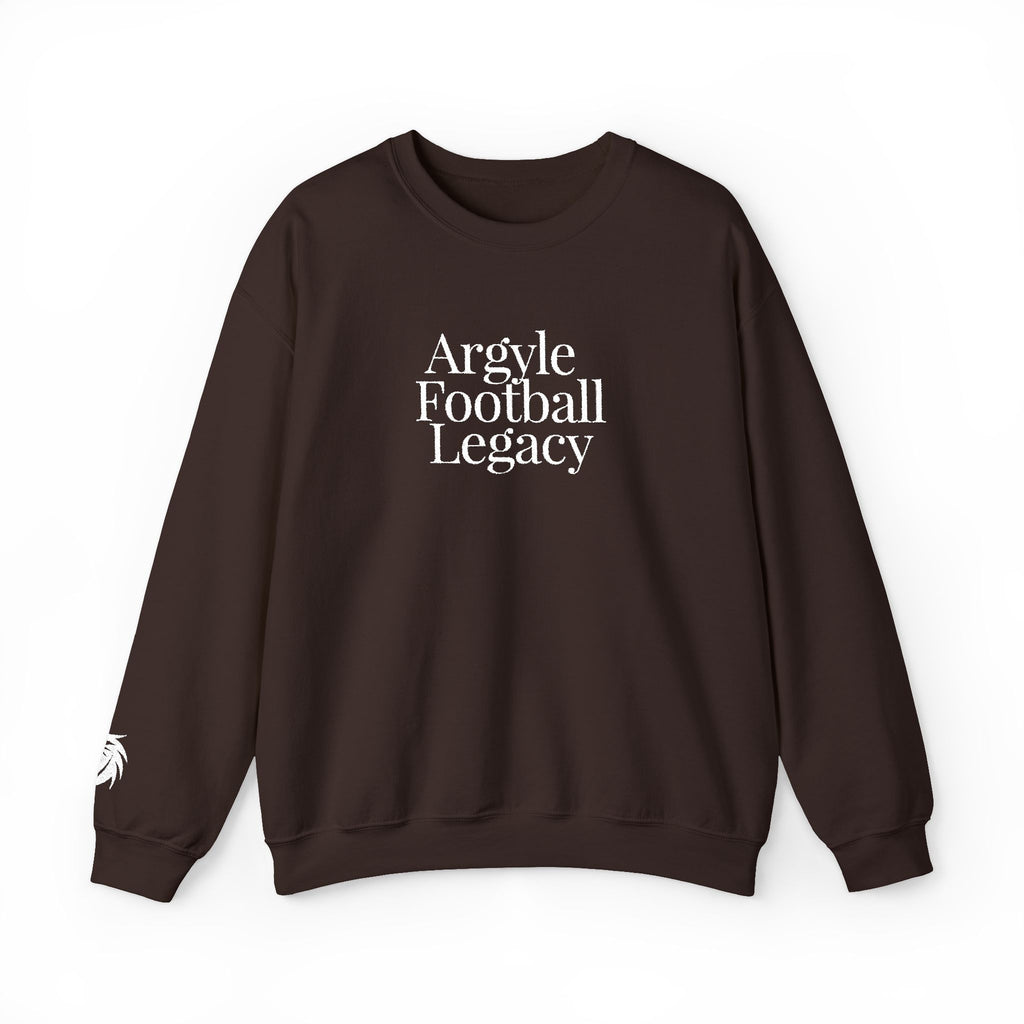 Argyle Football Embroidery Sweatshirt