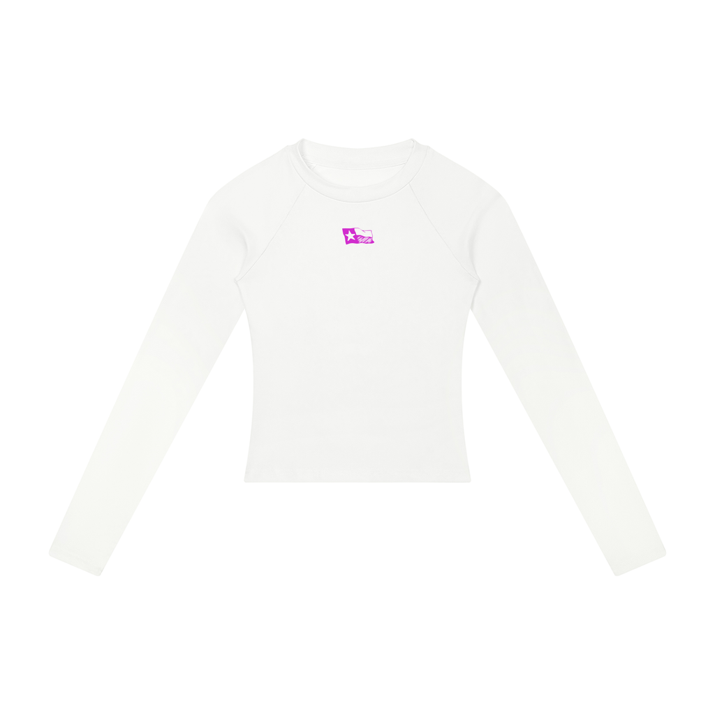 Womens Argyle Eagles PInk Raglan Long Sleeve Tee