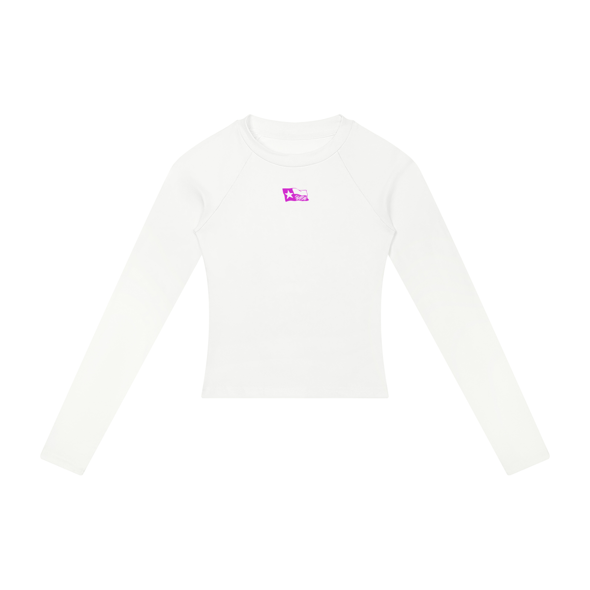 Womens Argyle Eagles PInk Raglan Long Sleeve Tee