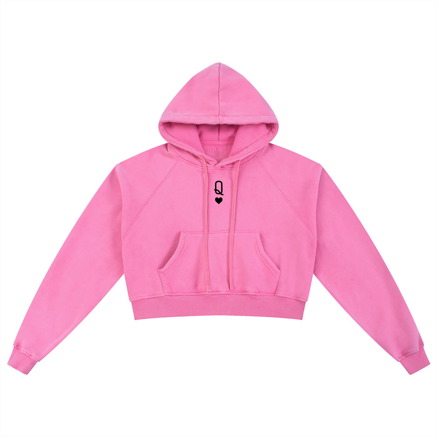 Womens TX Cheer Washed Cropped Hoodie