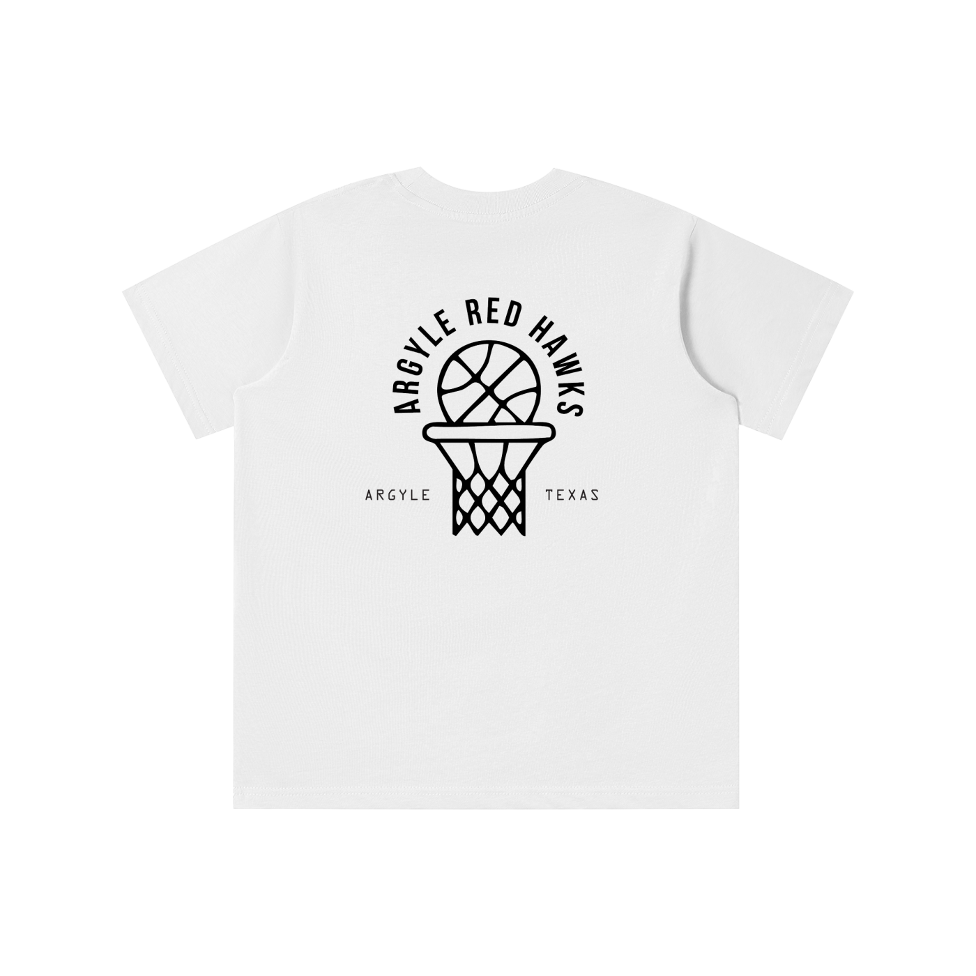Youth Red Hawk Hoops Tee
