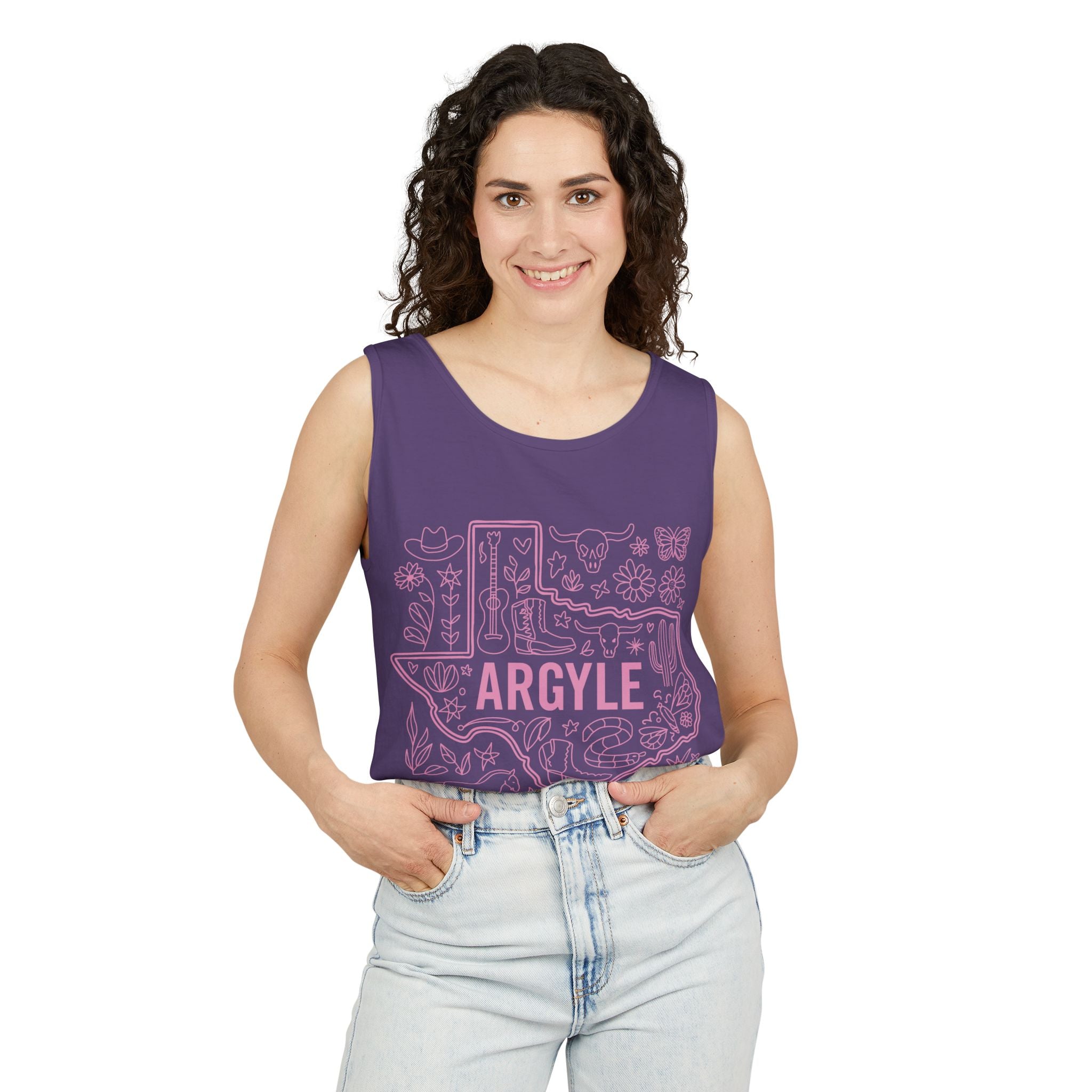 Womens Argyle Tank Top