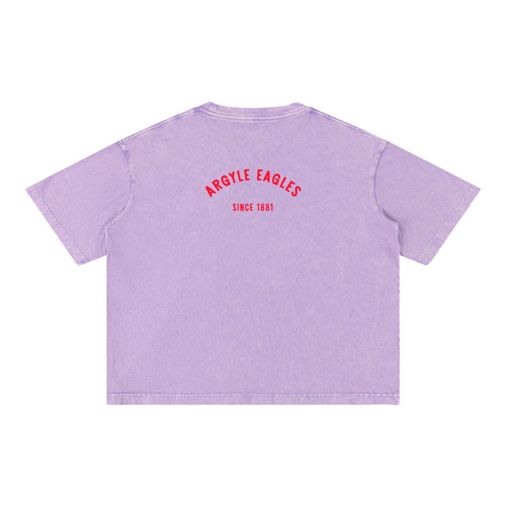 Argyle Eagles Mineral Wash Boxy Cotton Tee