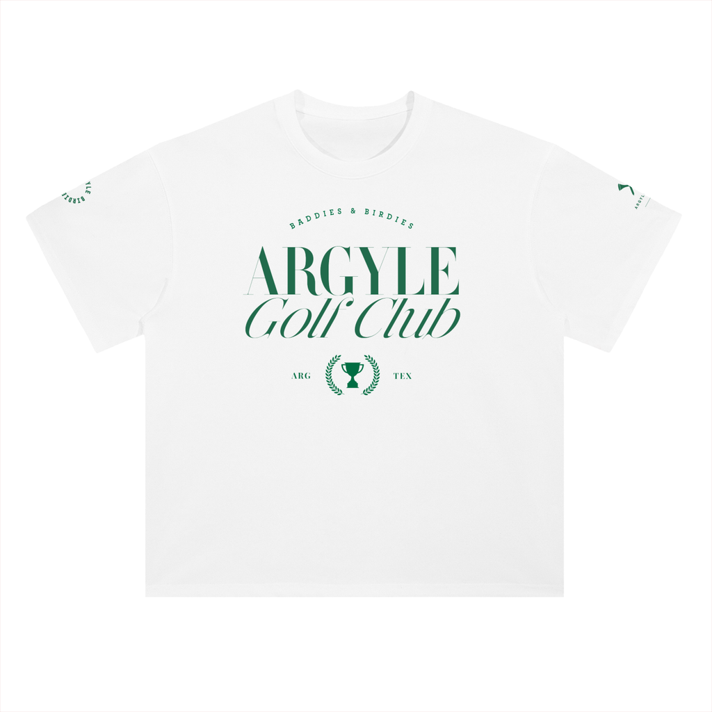 Argyle Golf Drop Shoulder Cotton Tee