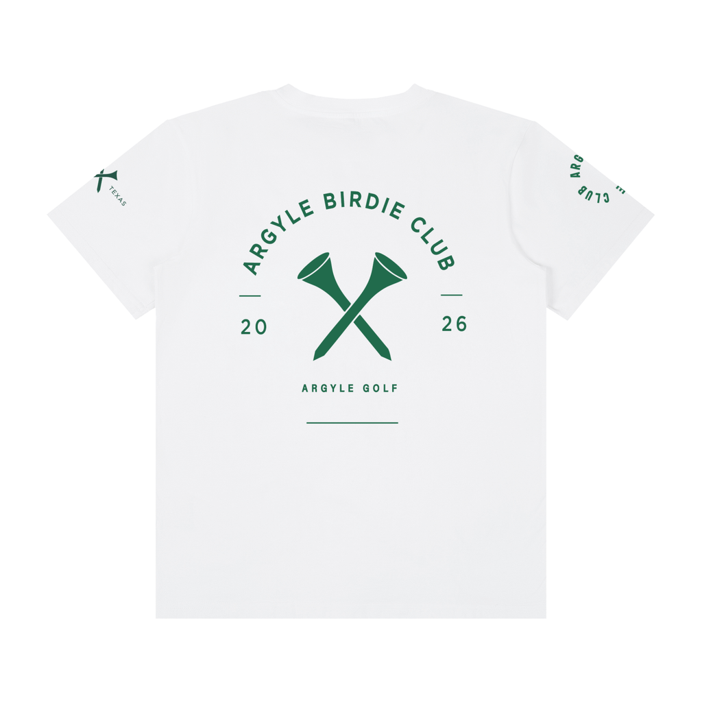 Argyle Birdie Club Crew Neck Cotton Tee
