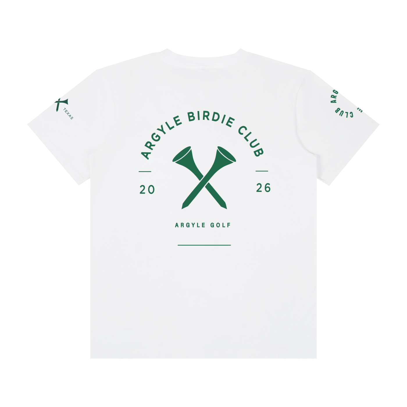 Argyle Birdie Club Crew Neck Cotton Tee