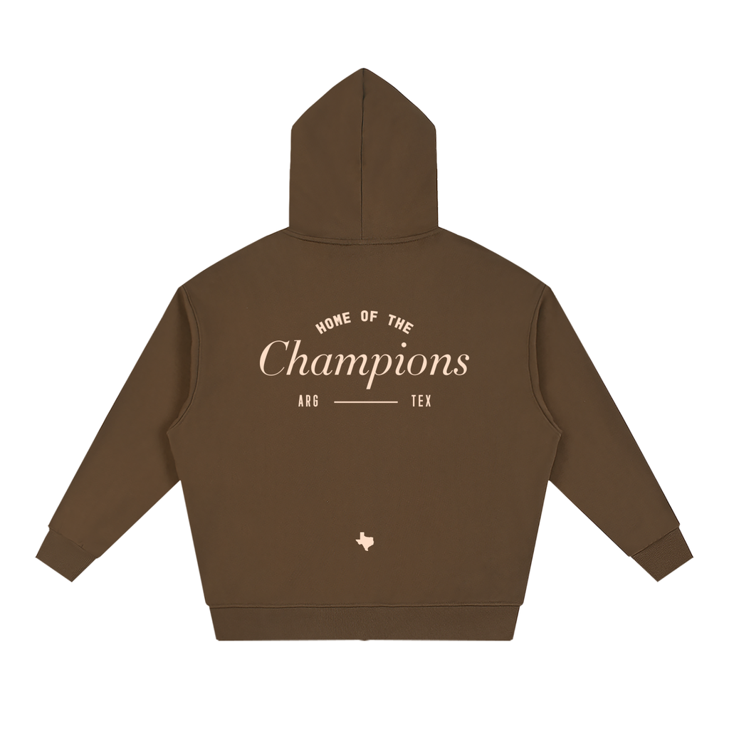 Unisex Loose Solid Full Zip Hoodie