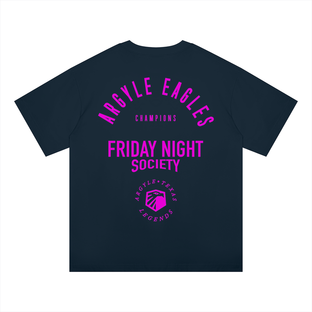 Argyle Eagles Pink Oversized Tee