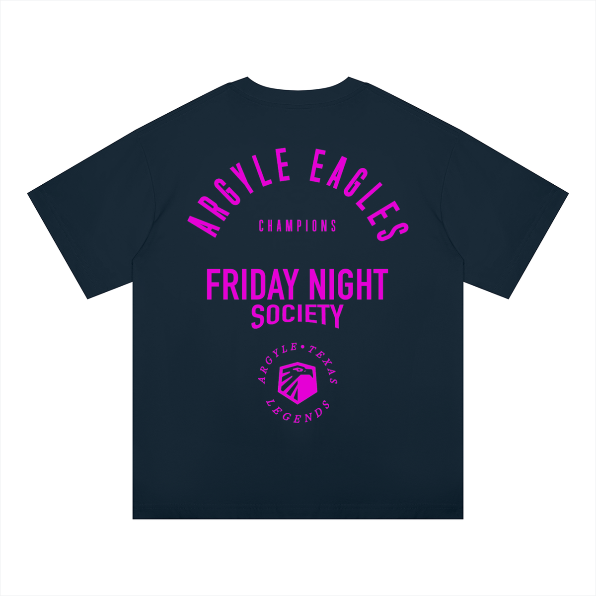 Argyle Eagles Pink Oversized Tee