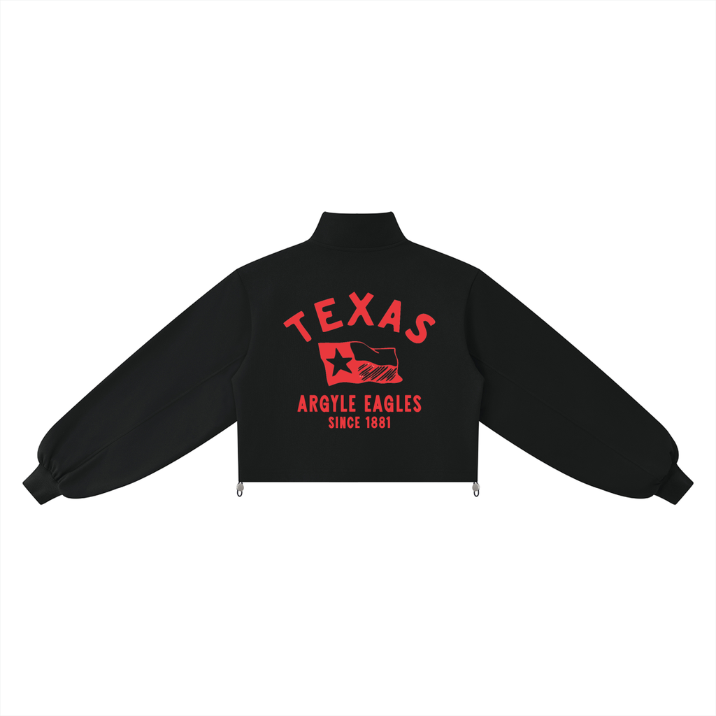 Womens Argyle Eagles Quarter Zip Sweatshirt