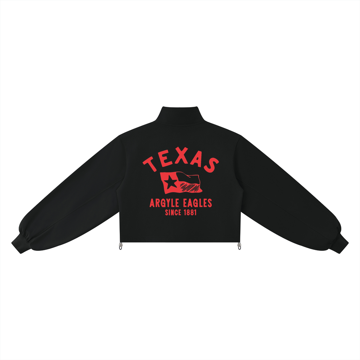 Womens Argyle Eagles Quarter Zip Sweatshirt