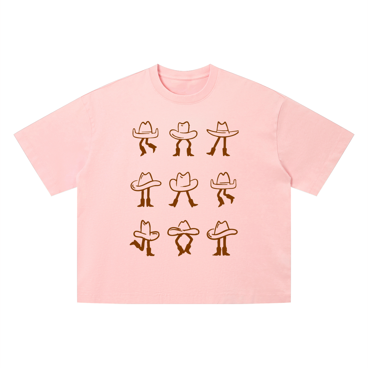 Womens Hat Dance Vintage Wash Boxy Tee