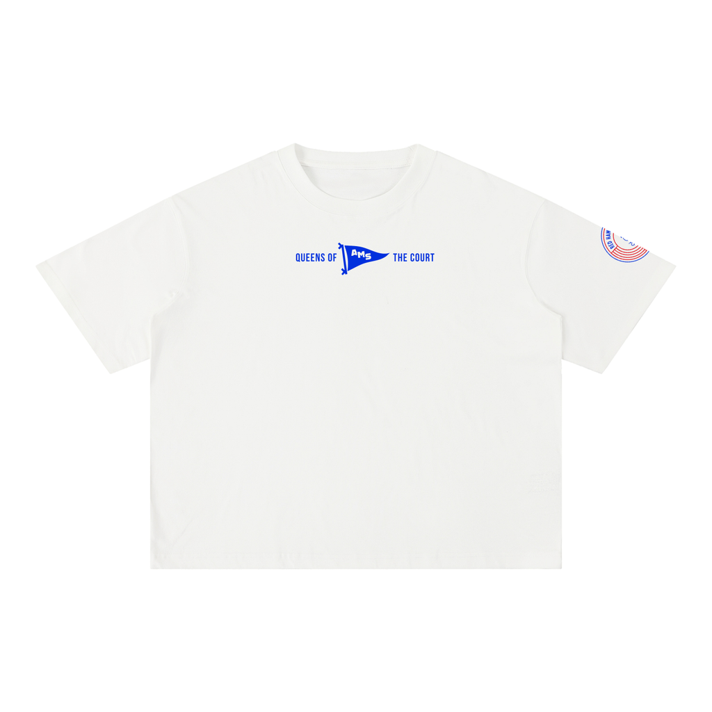Womens AMS Volleyball Wash Boxy Cotton T-Shirt