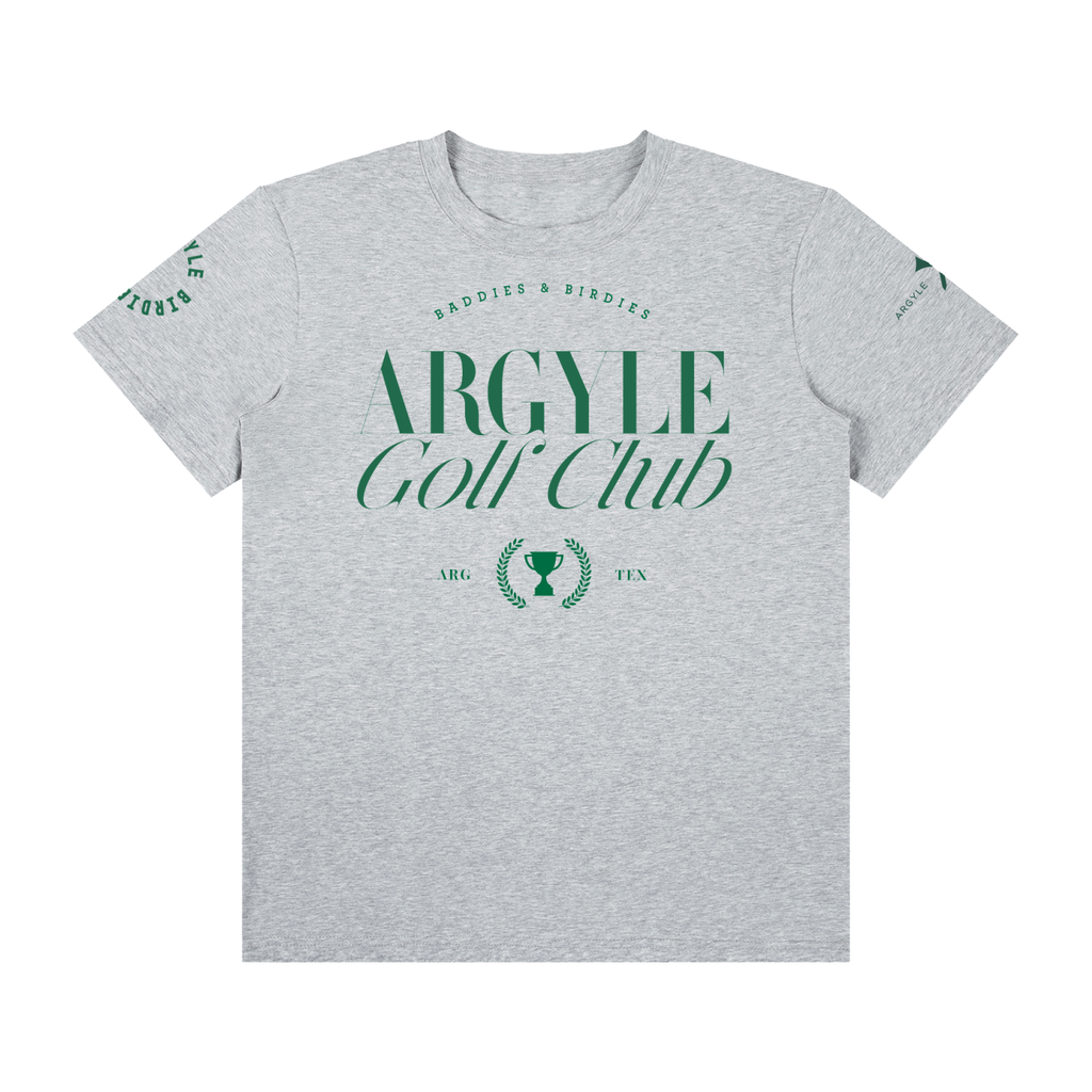 Argyle Birdie Club Crew Neck Cotton Tee