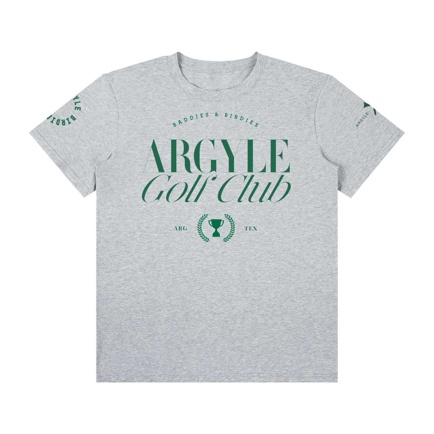 Argyle Birdie Club Crew Neck Cotton Tee