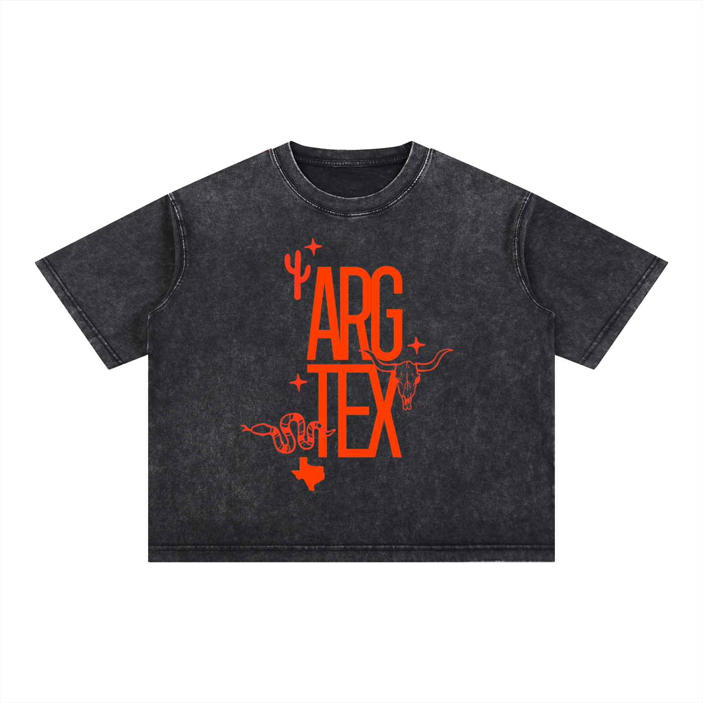 Argyle Local Mineral Wash Boxy Cotton Tee