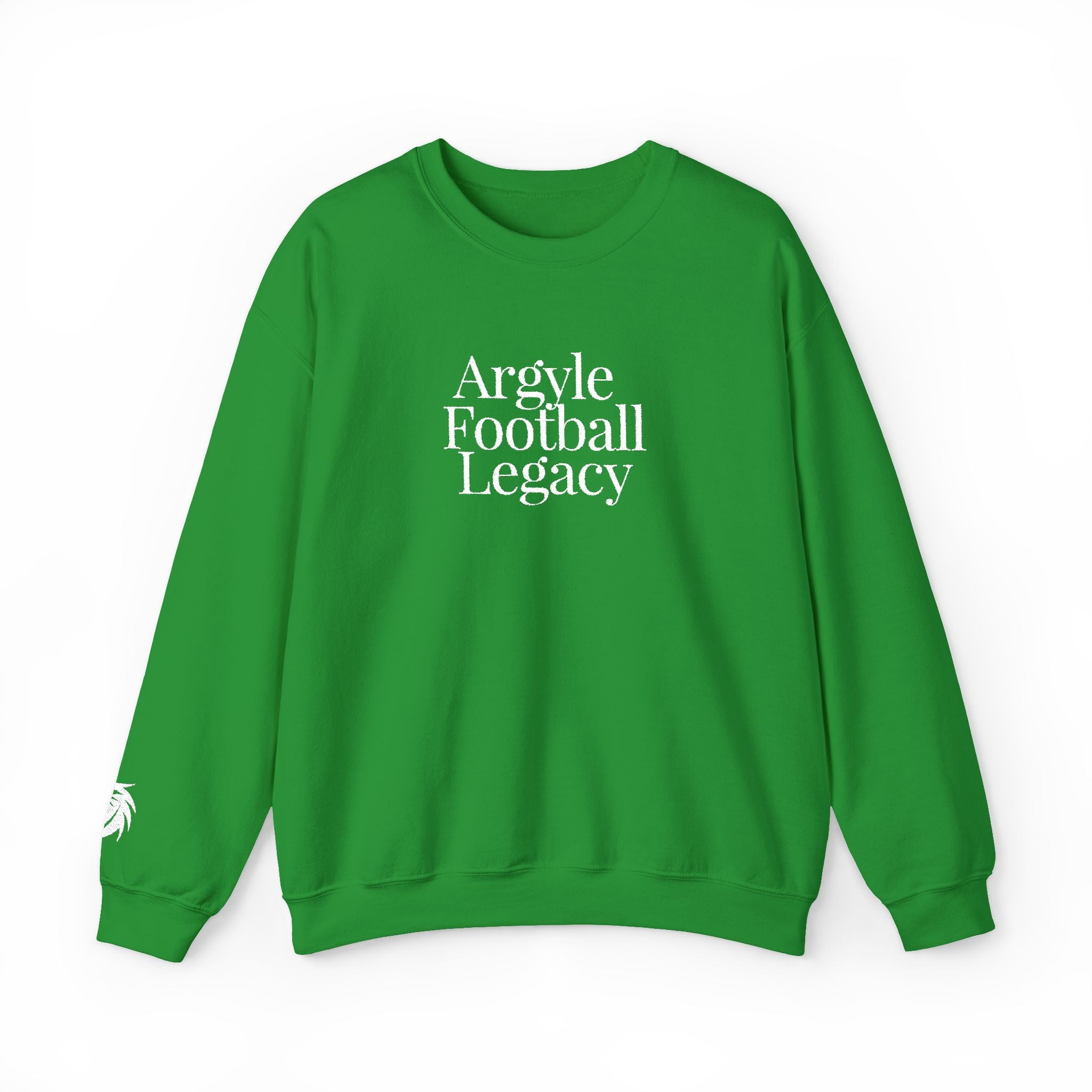 Argyle Football Embroidery Sweatshirt