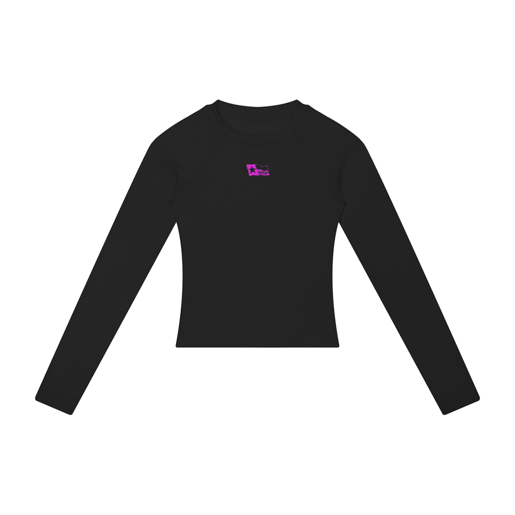 Womens Argyle Eagles PInk Raglan Long Sleeve Tee