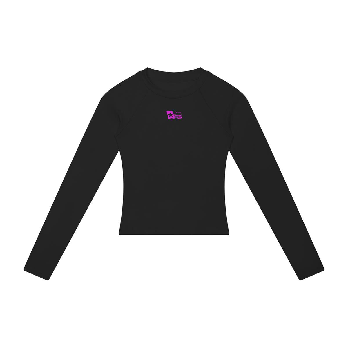 Womens Argyle Eagles PInk Raglan Long Sleeve Tee