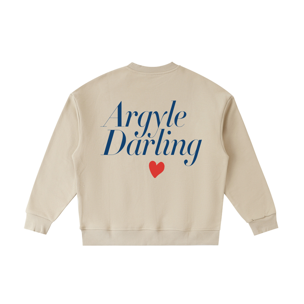Youth Argyle Darlin' Fleece Crewneck Sweatshirt