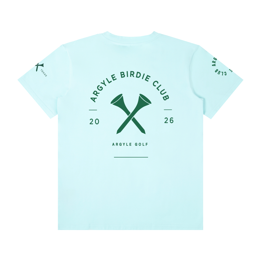 Argyle Birdie Club Crew Neck Cotton Tee