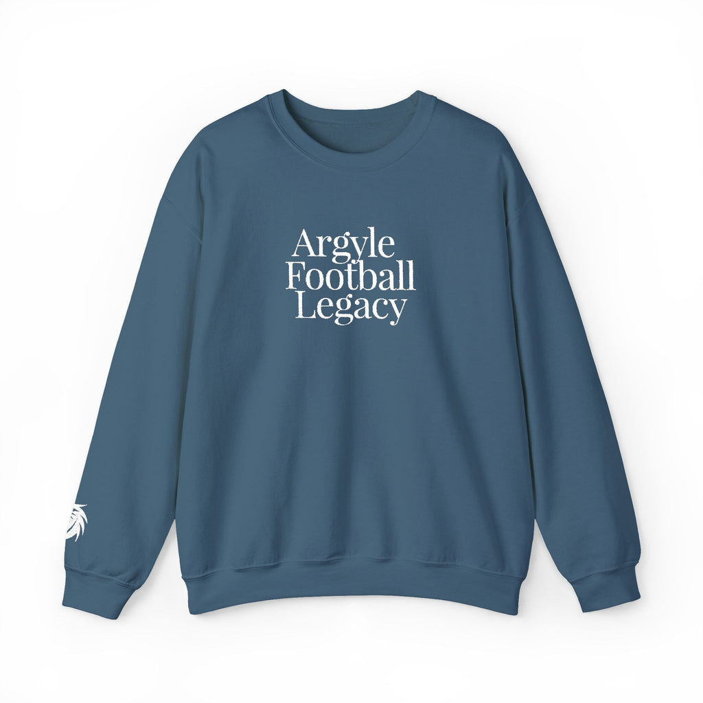 Argyle Football Embroidery Sweatshirt