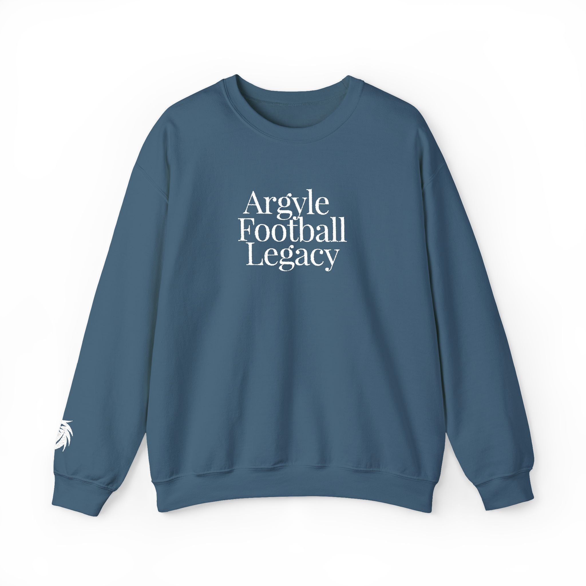 Argyle Football Embroidery Sweatshirt