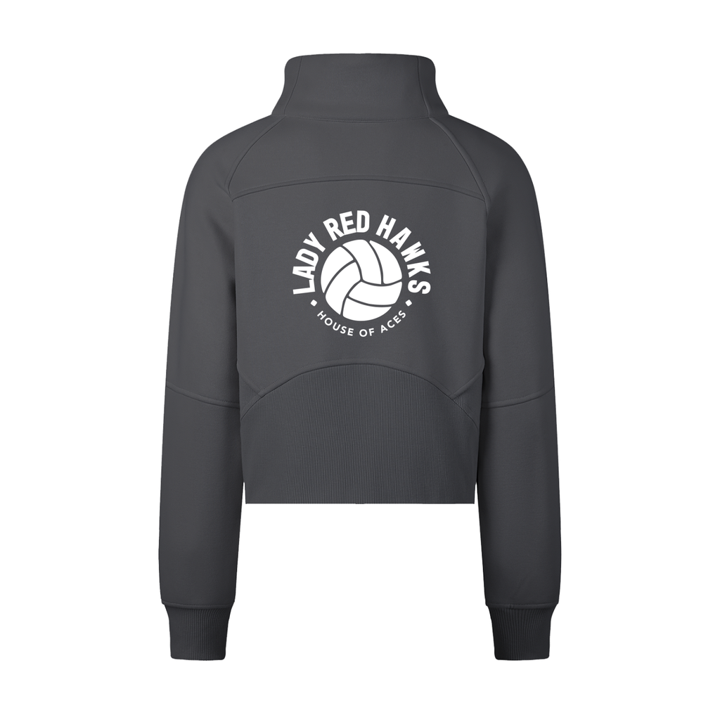 Womens AMS Volleyball Super Fan Half-Zip Sweatshirt