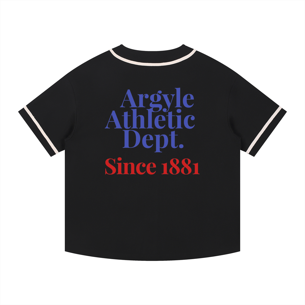 Argyle Athletics Piped Button-Up Jersey