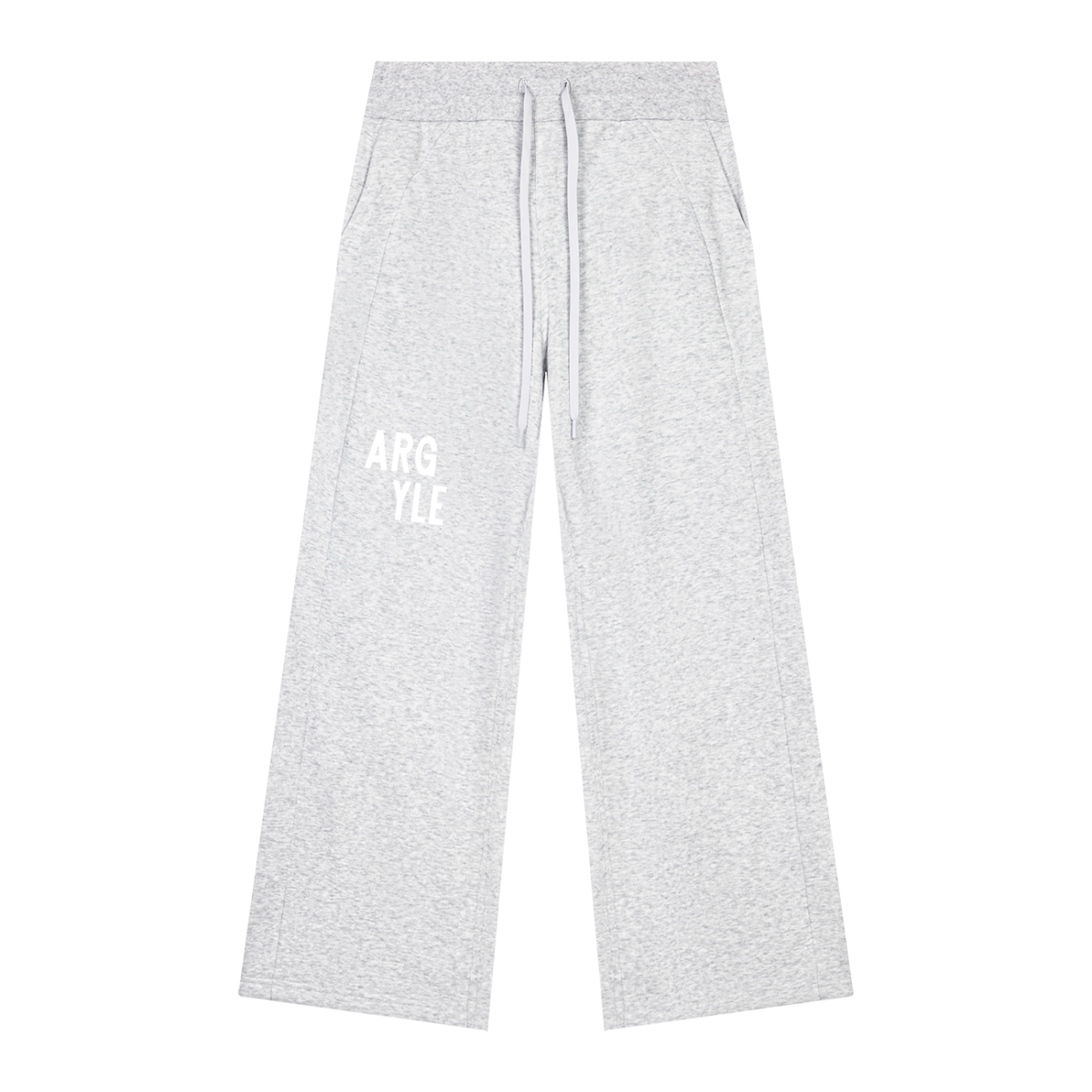 Womens Argyle Wide Leg Fleece Sweatpants