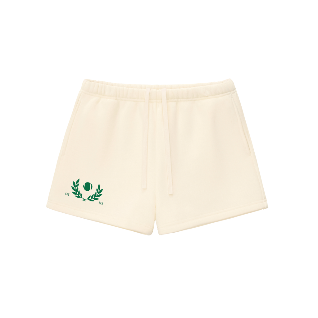 Womens Tennis Club Fleece Drawstring Sweatshorts