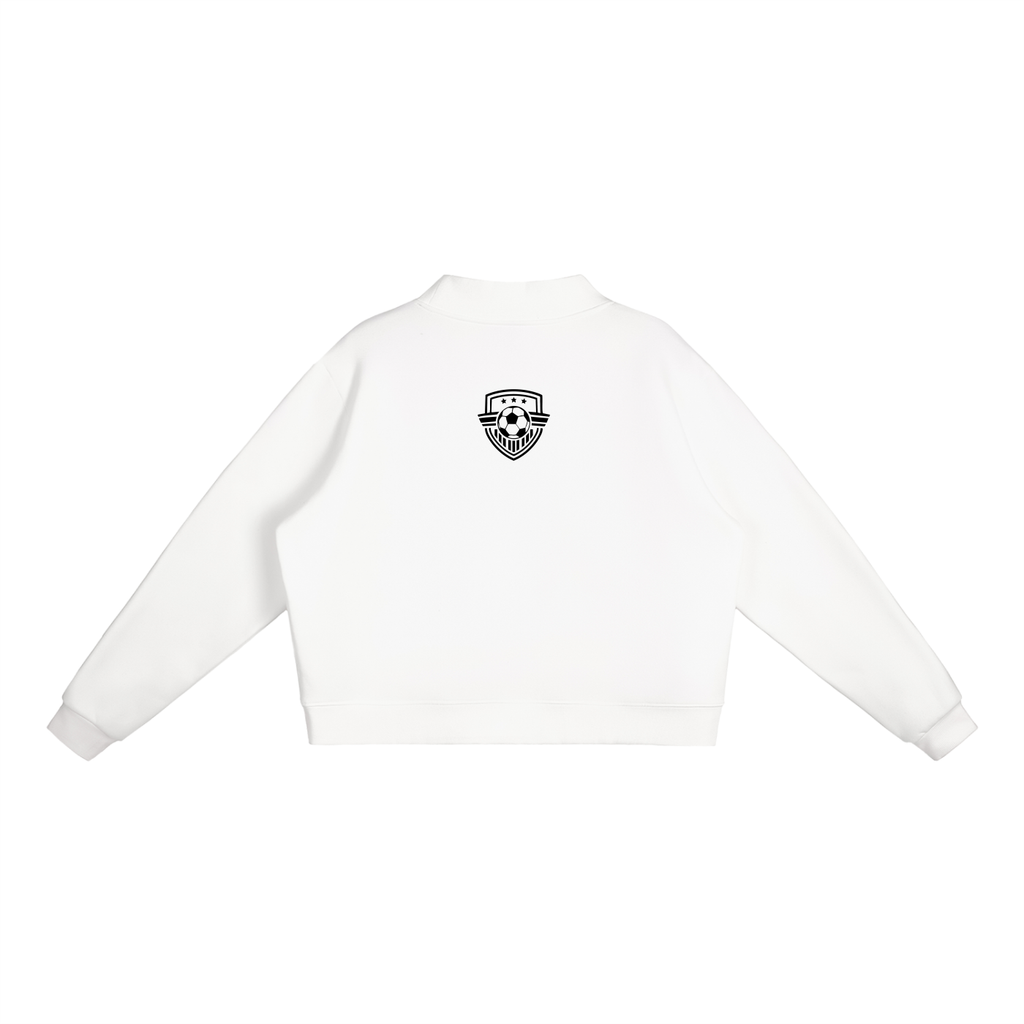 Womens Soccer Mom Mock Crewneck Sweatshirt
