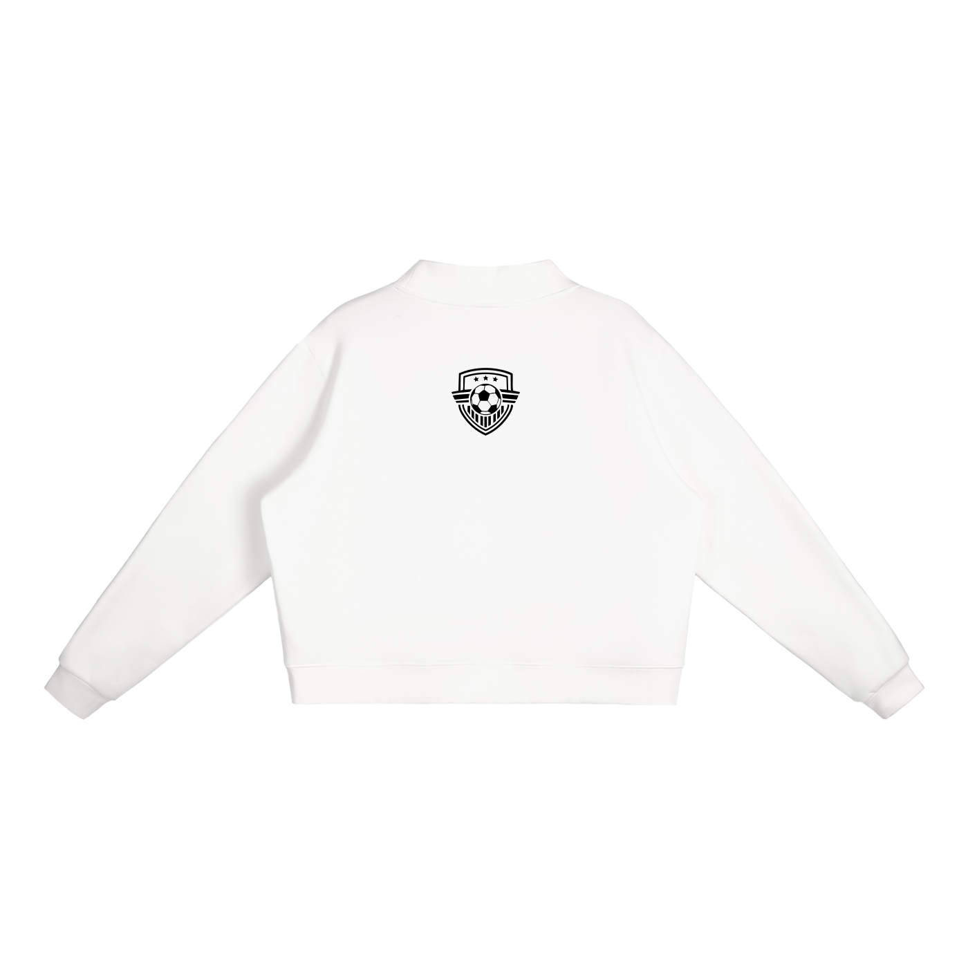 Womens Soccer Mom Mock Crewneck Sweatshirt