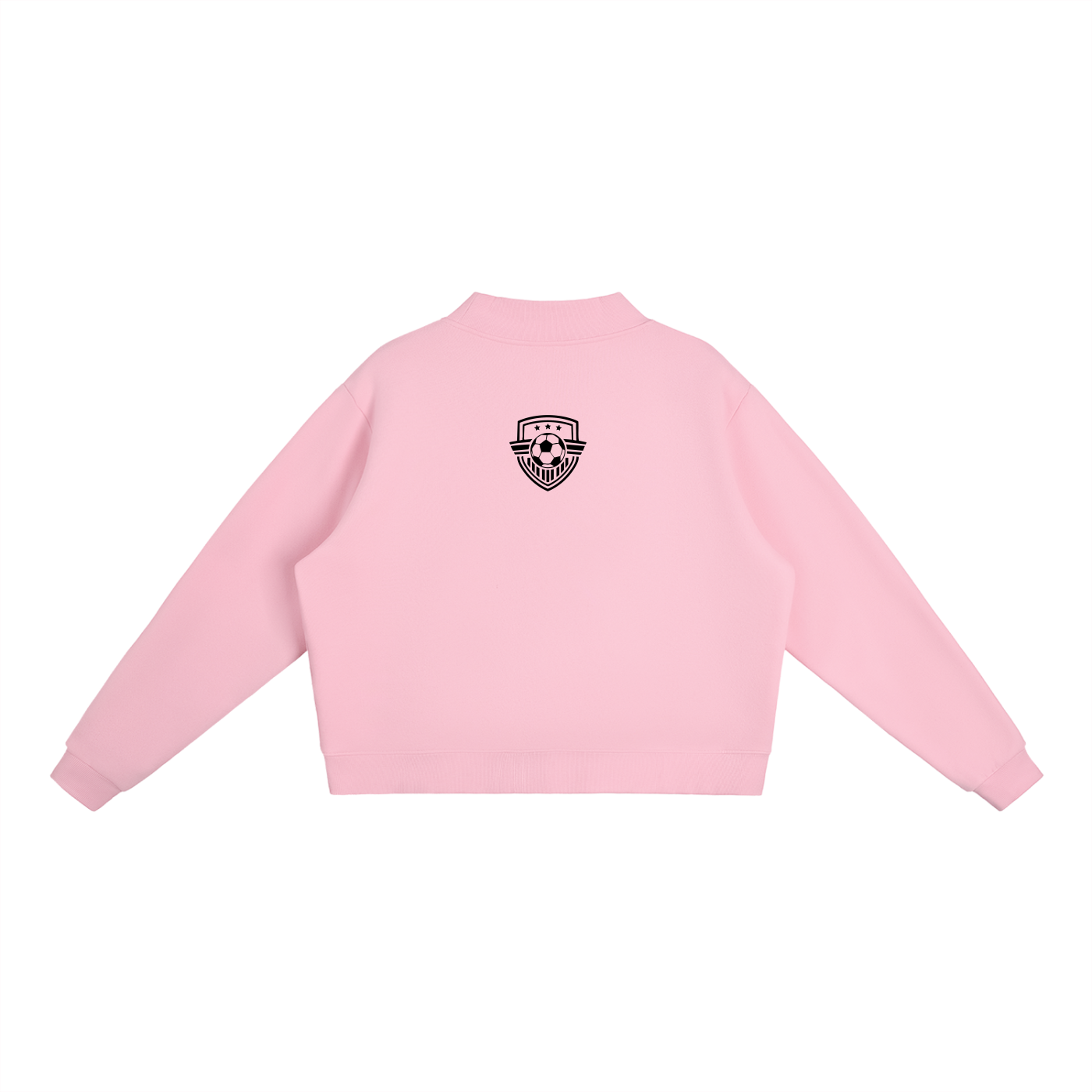 Womens Soccer Mom Mock Crewneck Sweatshirt