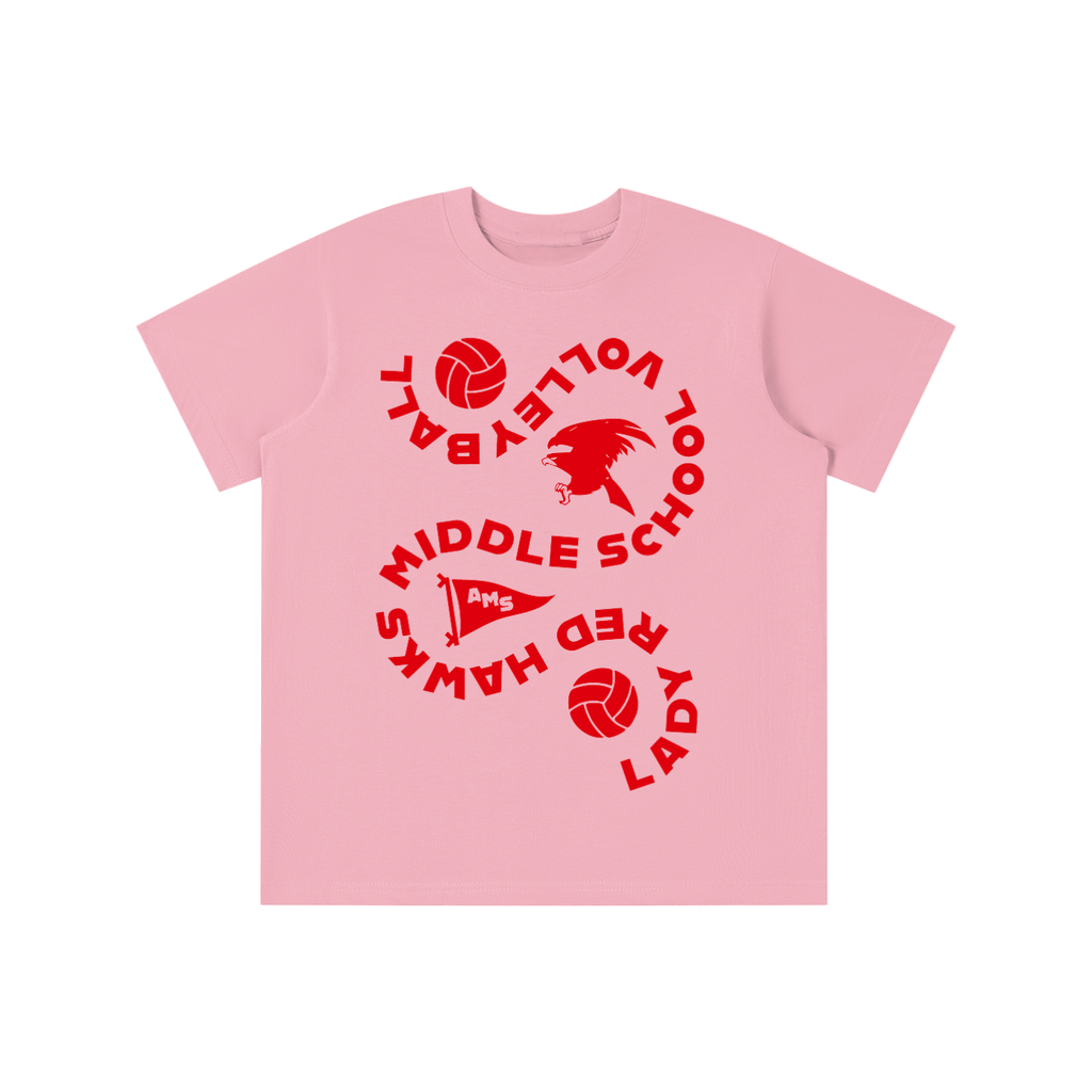 Youth AMS Lady Red Hawks Volleyball Tee