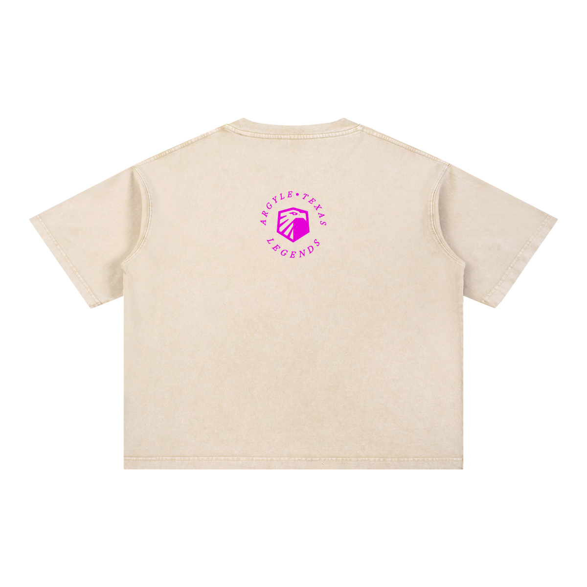 Argyle Eagles Pink Mineral Wash Cotton Tee