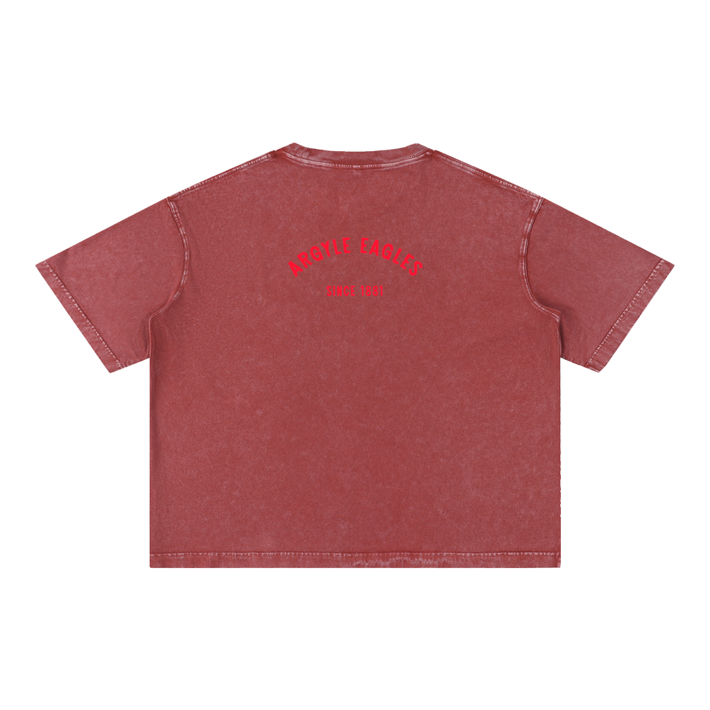 Argyle Eagles Mineral Wash Boxy Cotton Tee